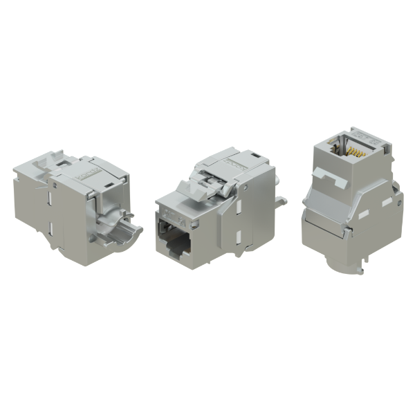 Kordz PRS CAT6a RJ45 Keystone Socket 6 pieces Metallic
