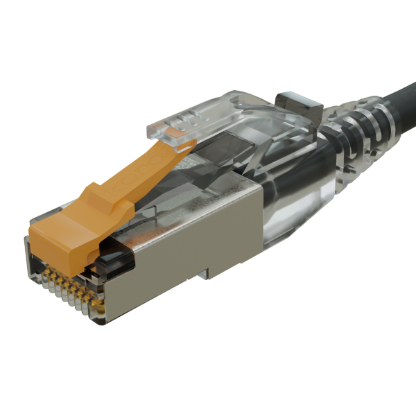 Kordz PRS Slim Cat6a RJ45 Crimp Connector 100 pieces Clear