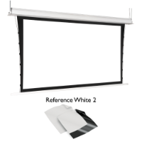 ADEO Inceel, 16:9, Reference White 2, Motorised In Ceiling Projection Screen Tensioned, 50mm Black Border, 2650mm Wide (120")