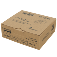 Kordz PRS SlimCat™ Cat6A RJ45 Keystone Socket 12 pieces Metallic
