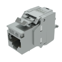 Kordz PRS SlimCat™ Cat6A RJ45 Keystone Socket 12 pieces Metallic