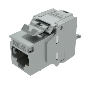 Kordz PRS SlimCat™ Cat6A RJ45 Keystone Socket 12 pieces Metallic