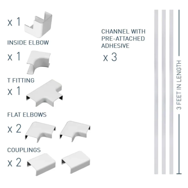 Sanus CCS2KWH 10-Piece 48" Length x 1" Wide