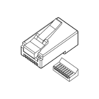 Kordz PRO Slim Cat6 RJ45 Crimp Connector 100 pieces Clear
