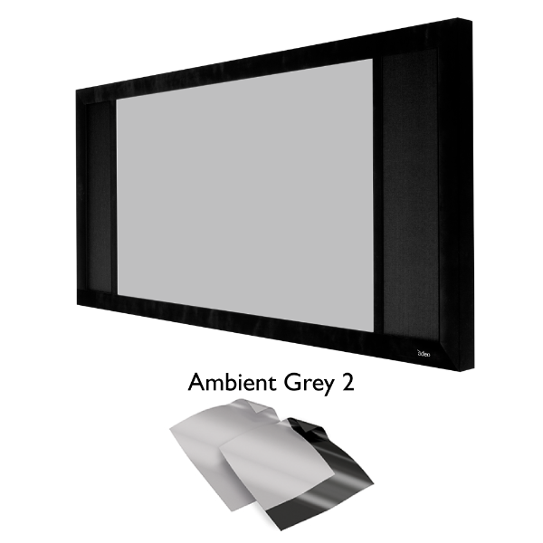 ADEO Movie Mask, 2500mm Wide, 2.40, Ambient Grey 2, Left and Right Masking, Fixed Frame Projector Screen 