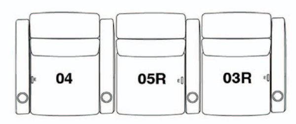 Front Row Serenity 3 Seat Straight Option1 Leather SM