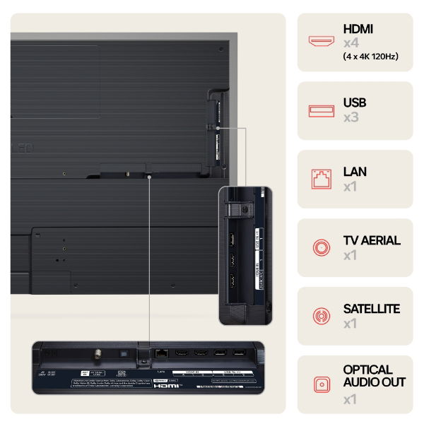 LG OLED55G45LW 55'' 4K OLED TV wall mount