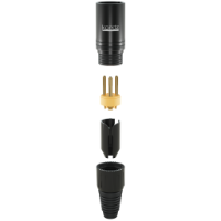 Kordz ONE XLR 3-pin Connector Male BLK 10PK