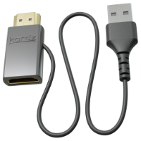Kordz PRO HDMI 5V Power Injector 0.50m Grey 1PK