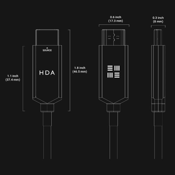 HDA Ultra High Speed Fibre-Optic Max 8K 48G HDMI Cable