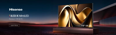 Hisense 110 TVs Web Banner