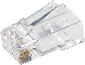 Kordz ONE Cat6 RJ45 Push Through Connector 100 pieces Clear