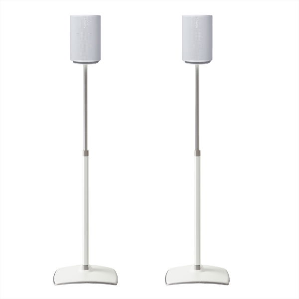 Sanus Height Adjustable Speaker Stand for Sonos Era 100 White Pair