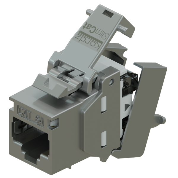 Kordz PRS CAT6a RJ45 Keystone Socket 6 pieces Metallic
