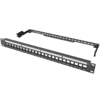 Kordz PRO Modular Keystone Patch Panel Black