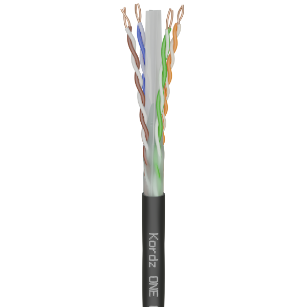 Kordz ONE Cat6 Direct Burial Network Cable 305m Black
