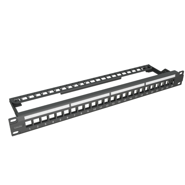 Kordz PRO Modular Keystone Patch Panel Black
