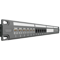 Kordz PRO Modular Keystone Patch Panel Black