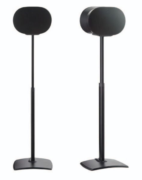 Sanus Height Adjustable Speaker Stand for Sonos Era 300 Black Pair