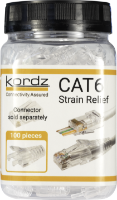 Kordz ONE Cat6 RJ45 Push Through Connector 100 pieces Clear