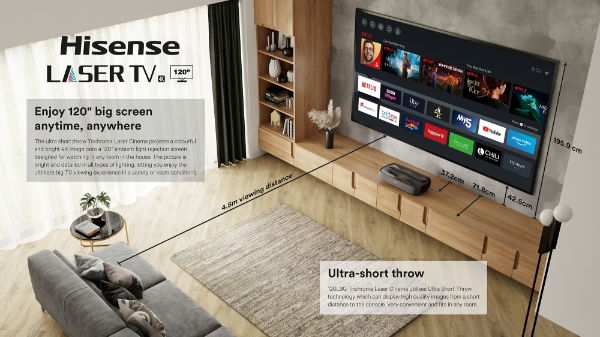 Hisense 120L9H 120'' 4K Triple Laser TV 2023