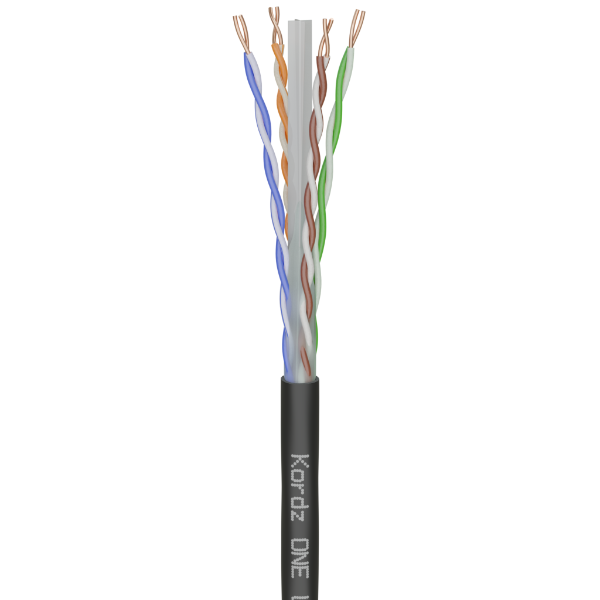 Kordz ONE Cat6 Outdoor Network Cable 305m Black